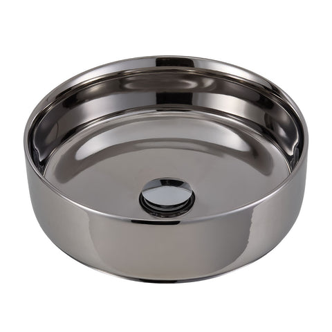 Round Ceramic Countertop Washbasin Vessel Sink, MB150034 (VER.2)