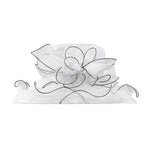 Floral Organza Wide-brim Sun Hat for Derby Wedding Party, CA300029