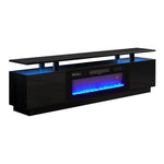 Recessed Electric Fireplace TV Stand with Remote Control, PM1668PM1669 (Ver.2)