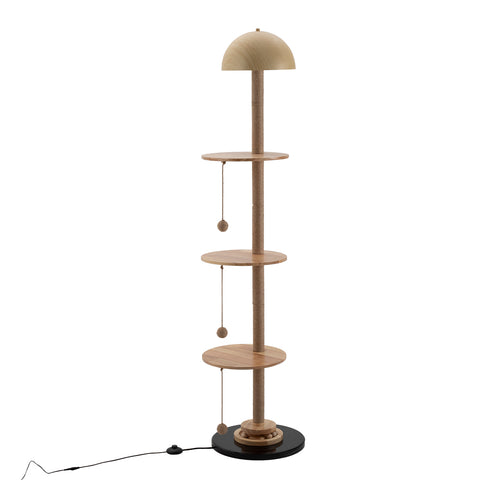2-in-1 Cat Climbing Frame Floor Lamp, FI1189(Ver.2)