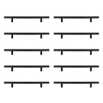 10er-Set schwarze Möbelgriffe aus Edelstahl 250 mm, MD160283 (DE)