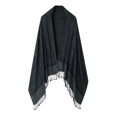 Elegant Jacquard Faux Cashmere Scarf Shawl, CA060009