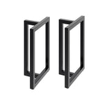 2Pcs Anti-slip Black Iron Table Legs, PM1531