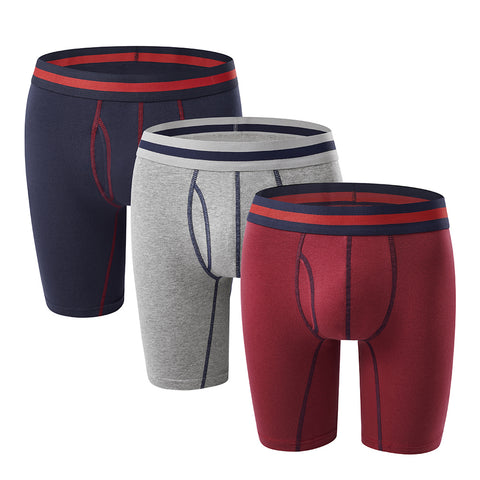 3Pcs Cotton Boxer Briefs Set, CC290180