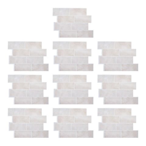 10Pcs Self-Adhesive Wall Tile Stickers, HF070030 (Ver.2)