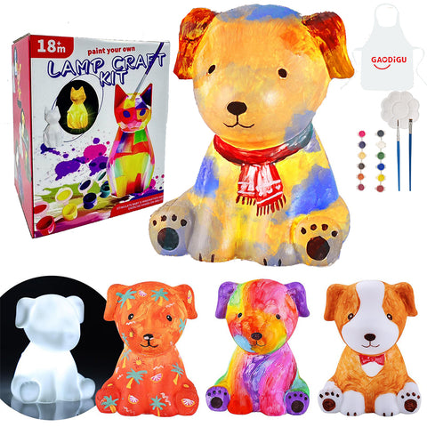 DIY Dog Puppy Crafts Night Light Painting Kit, TE380049