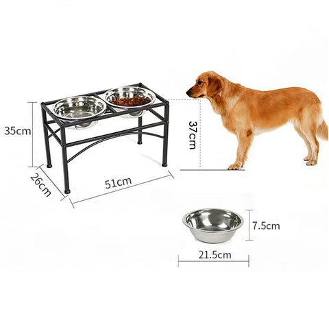 Elevated Dual-Bowl Pet Feeder, CT1063