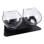 15° Tilted Elevated Feeder with Double Cat Bowls, CT0700 (Ver.2)