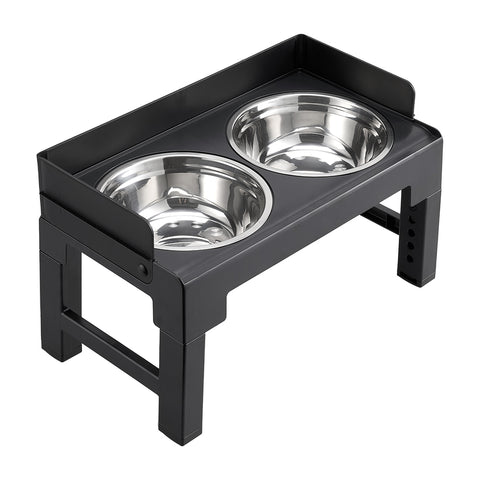Height Adjustable Dual-Bowl Elevated Pet Feeder, PF080010 (Ver.2)