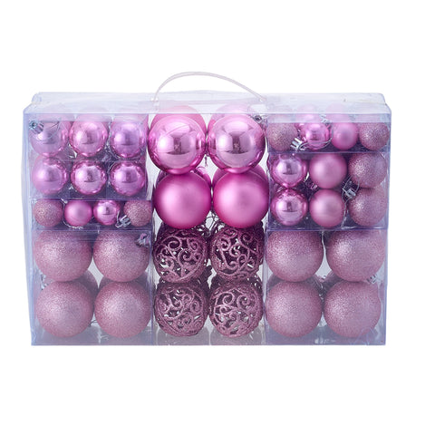 100PCS Hanging Christmas Baubles Ornaments for Christmas Tree Decor, IF320041