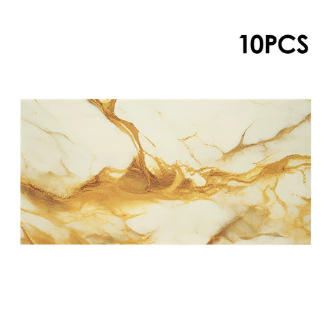 10Pcs Self-Adhesive Marble Pattern Wall Tile Stickers, HF070259 (Ver.2)