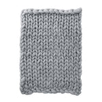 Graue gestrickte Decke 120 x 150 cm, HT070516 (DE)