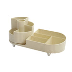 Sheonly Large Capacity Makeup Organizer with Rotating Brushes Holder, SW0805