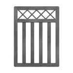 3 x 4 ft Outdoor Cross Top Wooden Garden Gate Pedestrian Fence Yard Door, AI1474