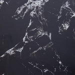 Livingandhome 10pcs Peel and Stick Black Marble Wall Sticker, SW1062