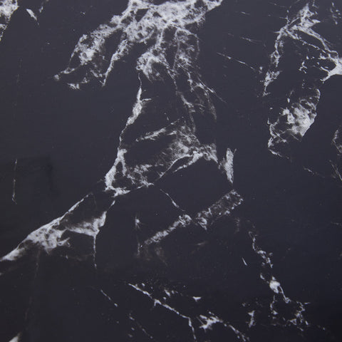 Livingandhome 10pcs Peel and Stick Black Marble Wall Sticker, SW1062