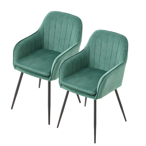 Set of 2 Upholstered Dining Chairs, FD240017 (Ver.2)