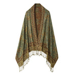 Elegant Jacquard Faux Cashmere Scarf Shawl, CA060007