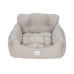 Lifeideas Light Grey Travel Pet Bed with Pockets, WF0147