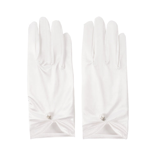 Elegant Short Satin Gloves, CA290140