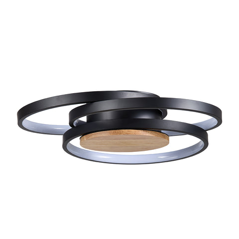 Contemporary Geometric 3-Light Ceiling Light with Remote Control, LI040002 (Ver.2)