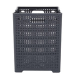 Livingandhome Japanese Style Foldable Laundry Basket with Hollow Plastic Design, WM0483
