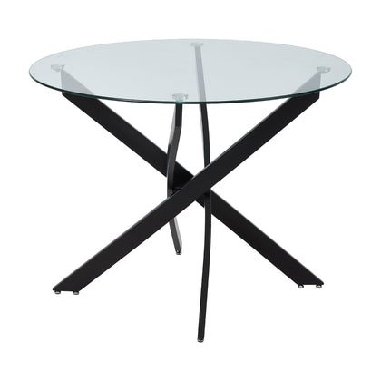 Round Dining Table with Metal Legs, FD240121 (Ver.2)