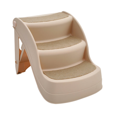 3-step Plastic Foldable Pet Stair Indoor Climbing Ladder, WM0235