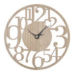 Lifeideas Modern Oversized Number Wooden Wall Clock, SW0587