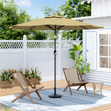 Patio Umbrella Large 3M Traditional Parasol with Resin Base, LG0444LG0882