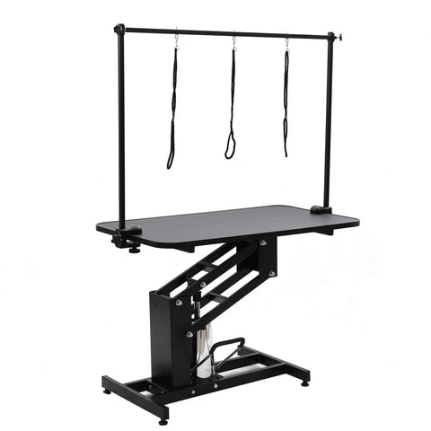 Livingandhome Adjustable Hydraulic Pet Grooming Trimming Table, PC240003PC240004
