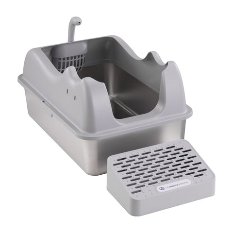 Large Stainless Steel Cat Litter Box, CW0090