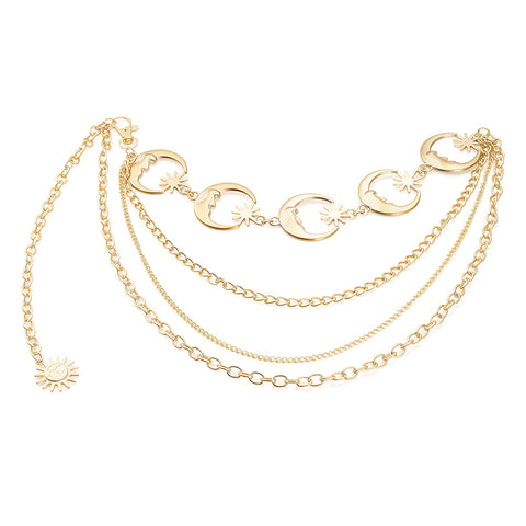 Layered Metal Waist Chain, CA290216 (Ver.2)