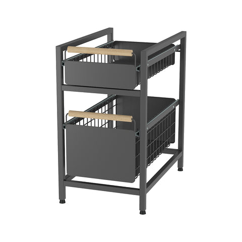 Two-Tier Kitchen Pull-Out Storage Organiser, HM320256 (Ver.2)