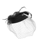 Vintage Feather Veil Fascinator with Headband, CA290039 (Ver.2)