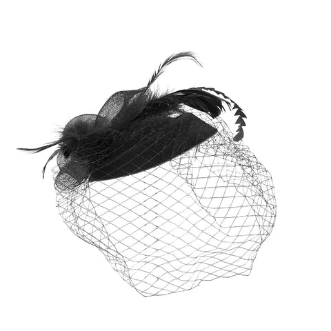 Vintage Feather Veil Fascinator with Headband, CA290039 (Ver.2)