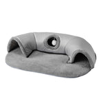 2 in 1 Cat Tunnel & Bed with Hanging Toy, PK080081