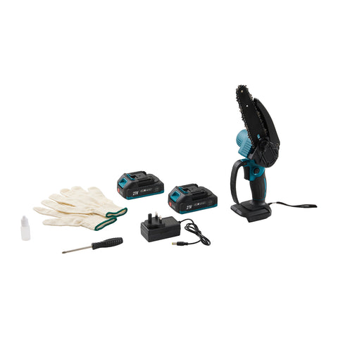 Cordless Gardening Electric Chainsaw with 2 Rechargeable Batteries, ZX0125