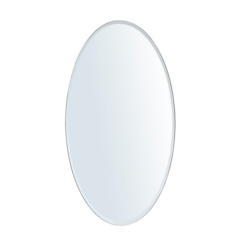 Modern Frameless Oval Wall Mounted Mirror, CD0562 (Ver.2)