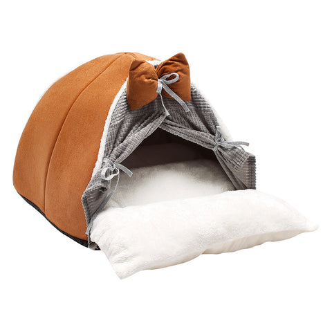 Livingandhome Foldable Pet Bed with Thick Cushion, WM0162