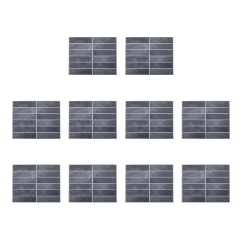 10Pcs Self-Adhesive Wall Tile Stickers, HF070018 (Ver.2)