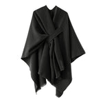 Oversized Plain Shawl Wrap, CA290106
