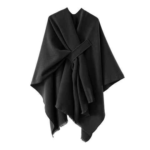 Oversized Plain Shawl Wrap, CA290106