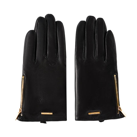 Touchscreen Full Finger Sheepskin Gloves with Zippers, CA290134