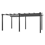 10x20ft Aluminium Pergola with Retractable Roof, LG1611LG1612 (Ver.2)