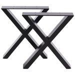 2-teiliges Set 71-cm hohe X-förmige Tischbeine aus Eisen, FA180006 (DE)