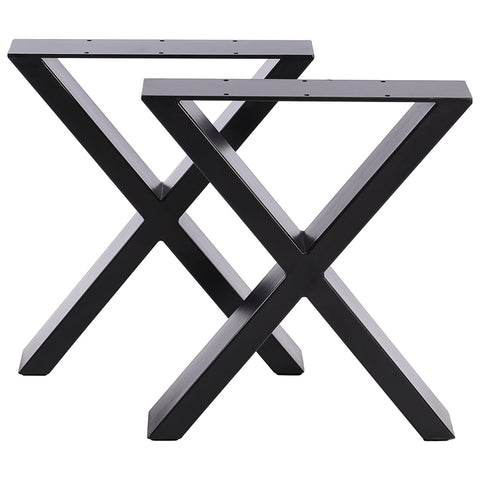 2-teiliges Set 71-cm hohe X-förmige Tischbeine aus Eisen, FA180006 (DE)