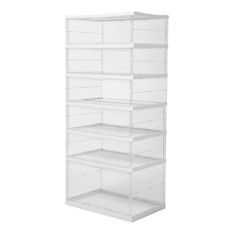 6-Tier Foldable Storage Box with Magnetic Doors, SW1018 (Ver.2)