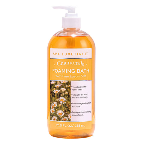 Chamomile Scent Shower Gel Foaming Bath with Pure Epsom Salt, AJ0249