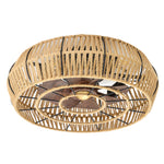 Rattan Ceiling Fan Light with Remote Control, LI210035 (ver.2)